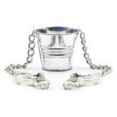 Slave Bucket Labia and Nipple Clamps Breast and Nipple Toys